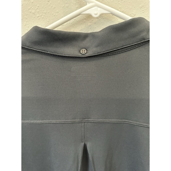 OGIO Men's Dark Grey 3/4 Sleeve Performance Golf Polo Shirt Button Collar-Size M - Picture 7 of 16